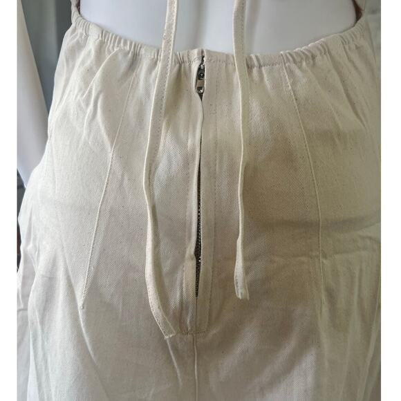 Washed Cotton Jumpsuit in Ecru - Picture 13 of 16